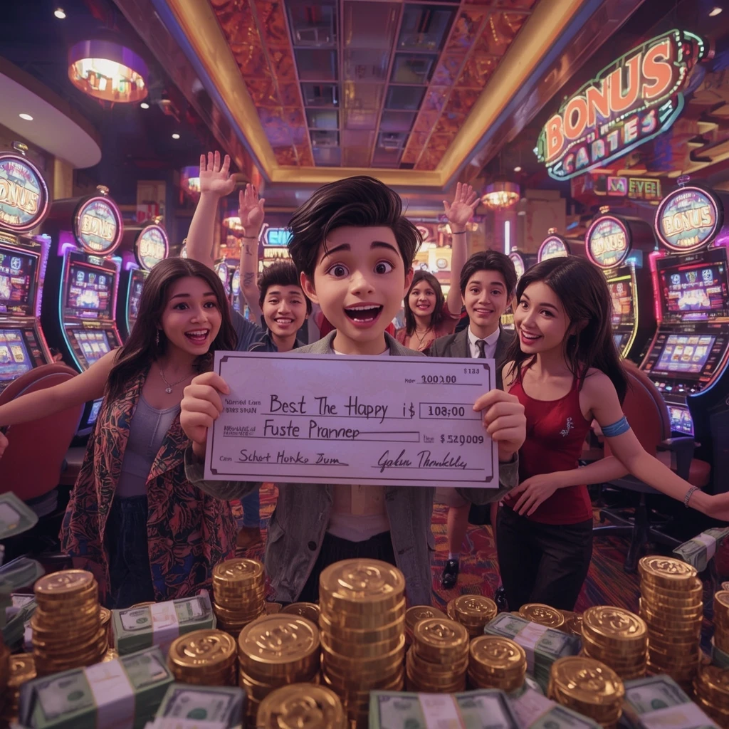 bonus dans les mains de l'homme au casino KINGS CHANCE CASINO