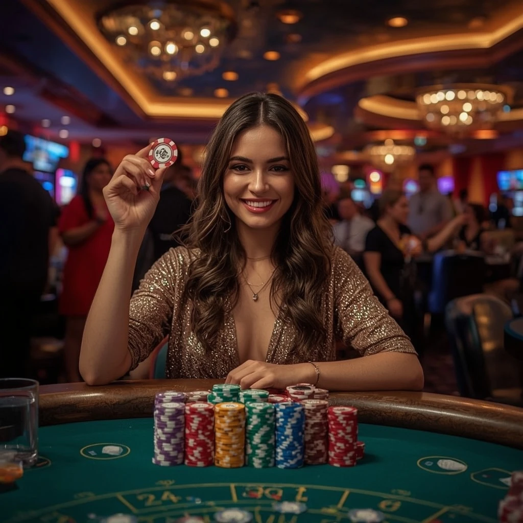 bonus dans les mains de l'homme au casino Kings Chance Casino